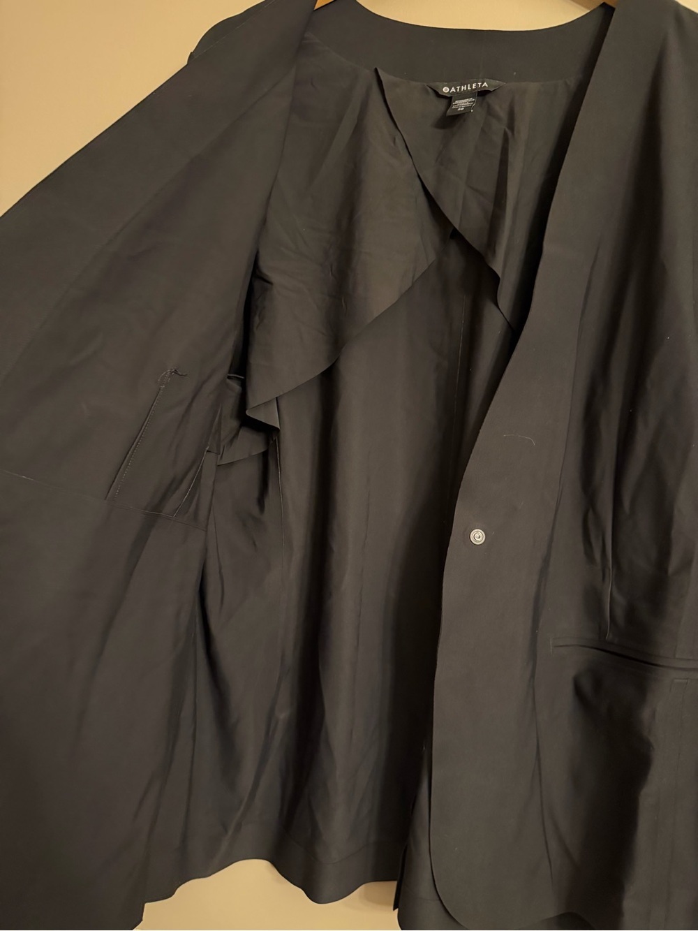 Athleta Note Takes Blazer Black Snap Button Jacket Plus 20 - Picture 5 of 9